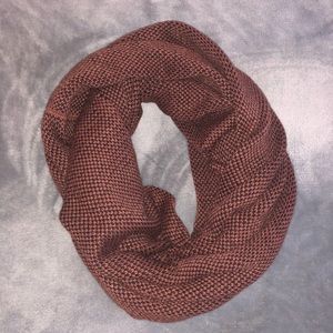 Burnt orange infinity scarf